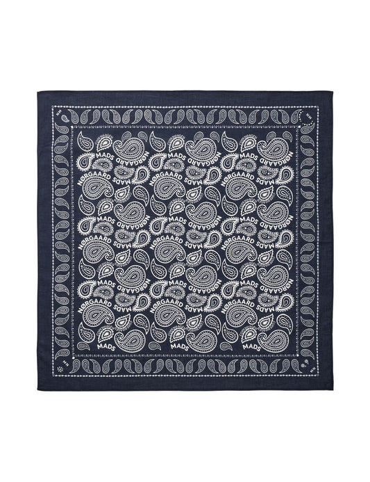 Soft Cotton Paisley Scarf Solid, Parisian Night