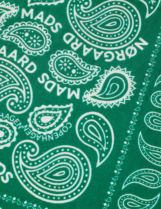 Soft Cotton Paisley Scarf Solid, Verdant Green
