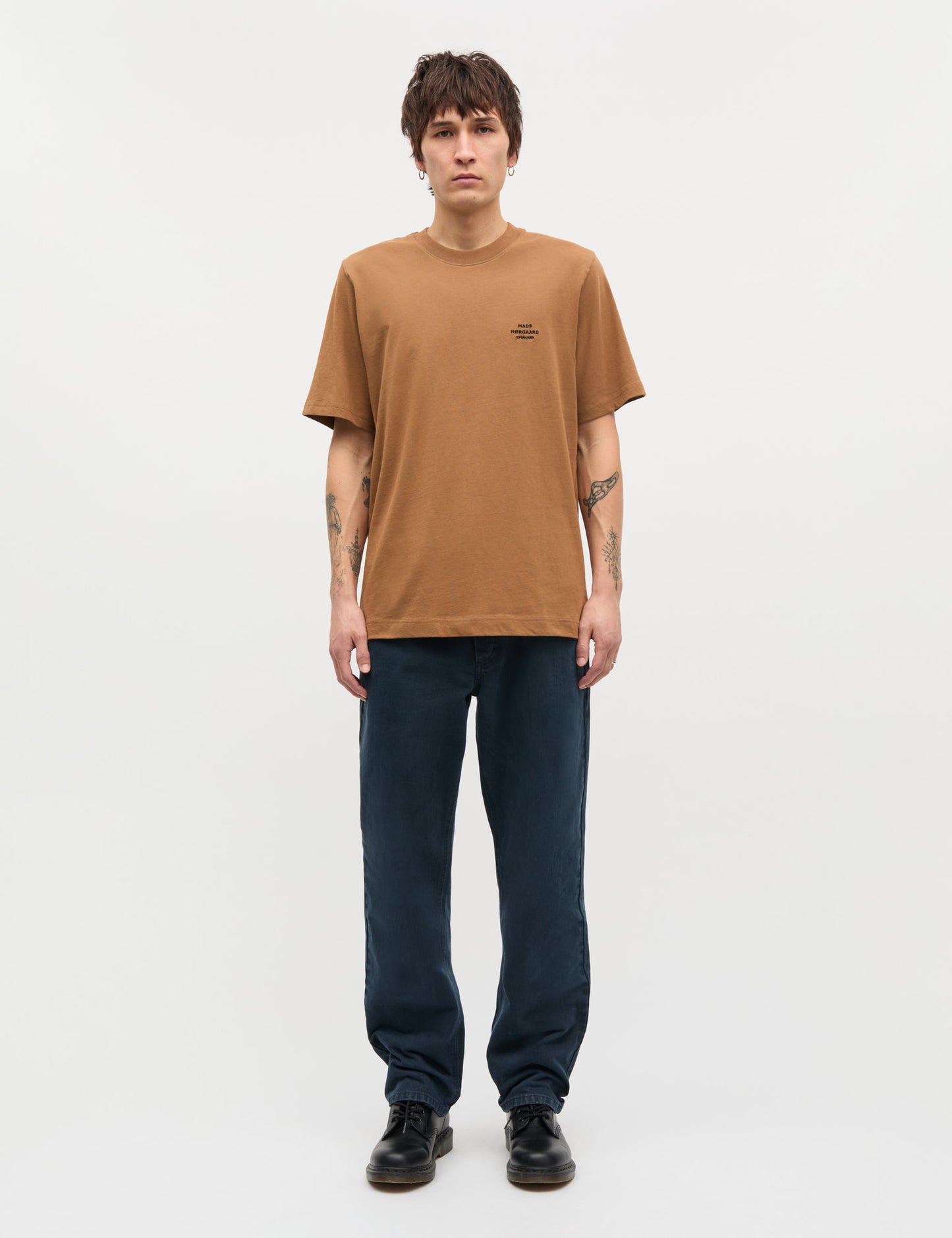 Cotton Jersey Frode Logo Tee FAV, Ermine