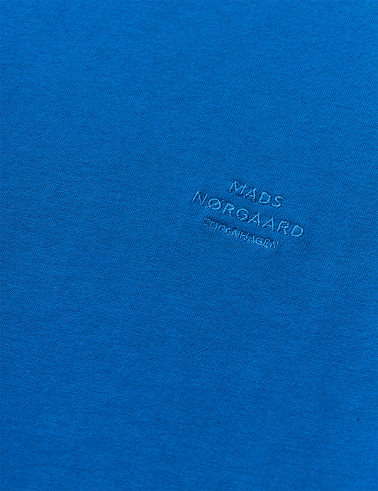 Cotton Jersey Frode Logo Tee FAV, Lapis Blue