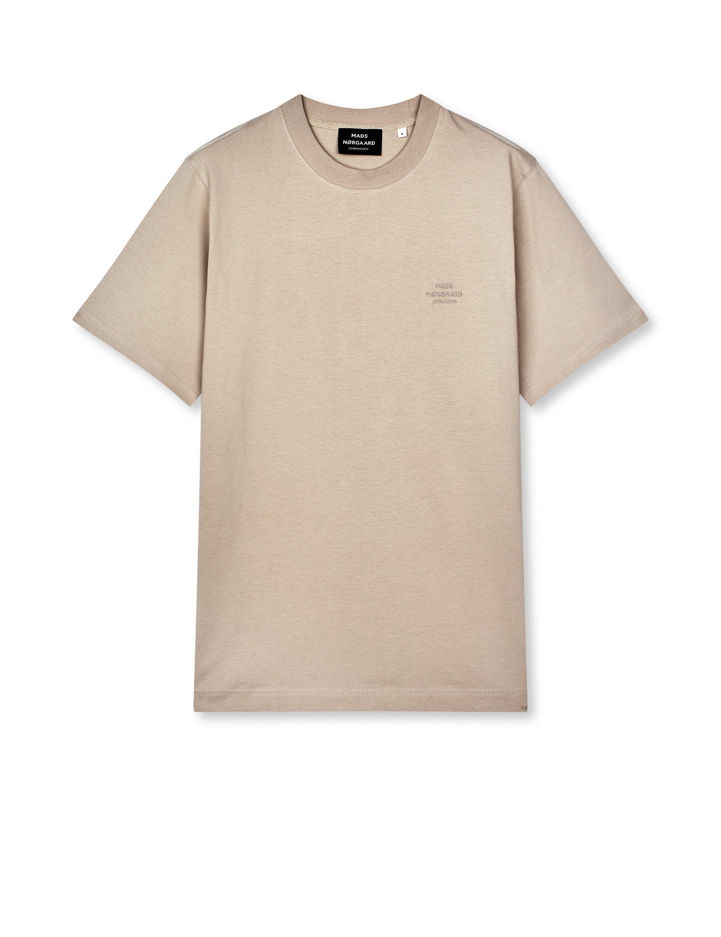 Cotton Jersey Frode Logo Tee FAV, Plaza Taupe