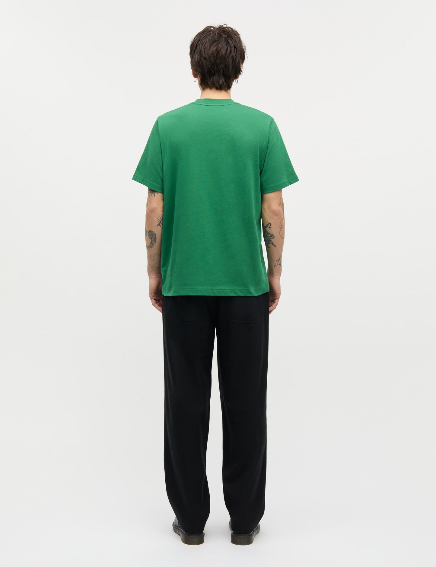 Cotton Jersey Frode Logo Tee FAV, Verdant Green