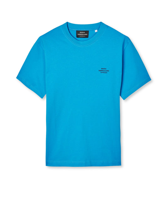 Cotton Jersey Frode Logo Tee FAV, Malibu Blue