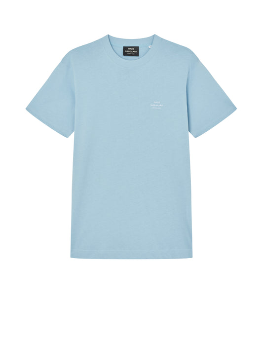 Cotton Jersey Frode Logo Tee FAV, Powder Blue