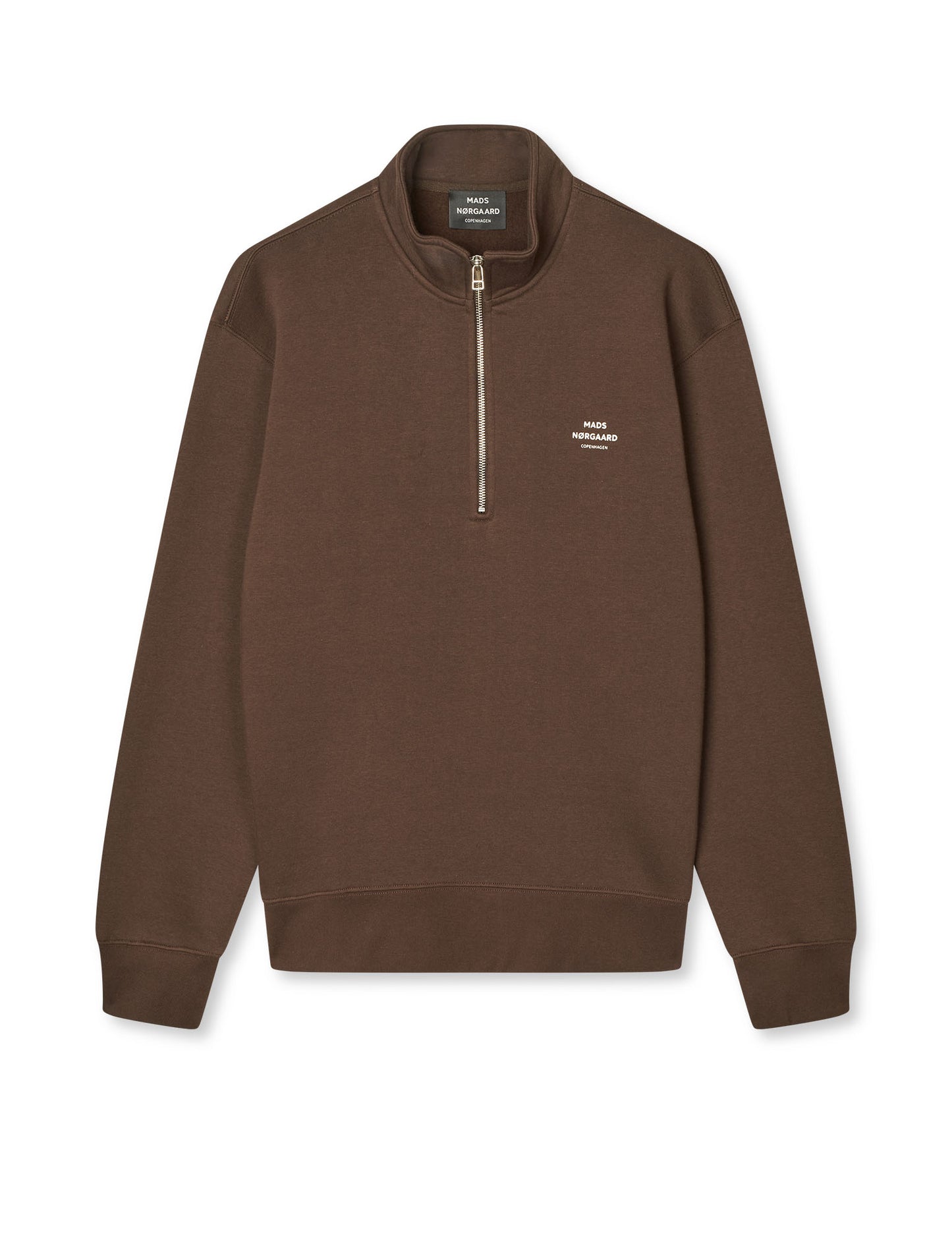 Standard Half Zip Logo Sweat, Demitasse