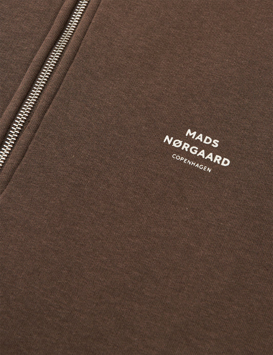 Standard Half Zip Logo Sweat, Demitasse