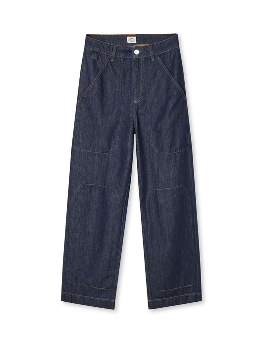 Cosy Denim Bonnie Pants, Dark Indigo