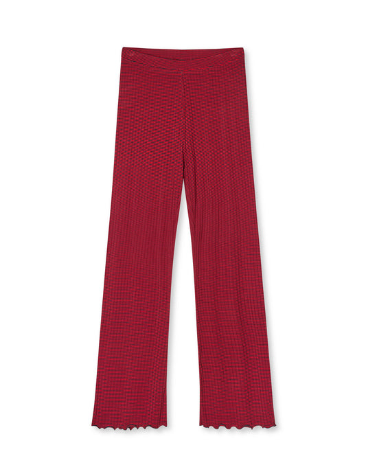 5x5 Stripe Lonnie Pants, Parisian Night/High Risk Red