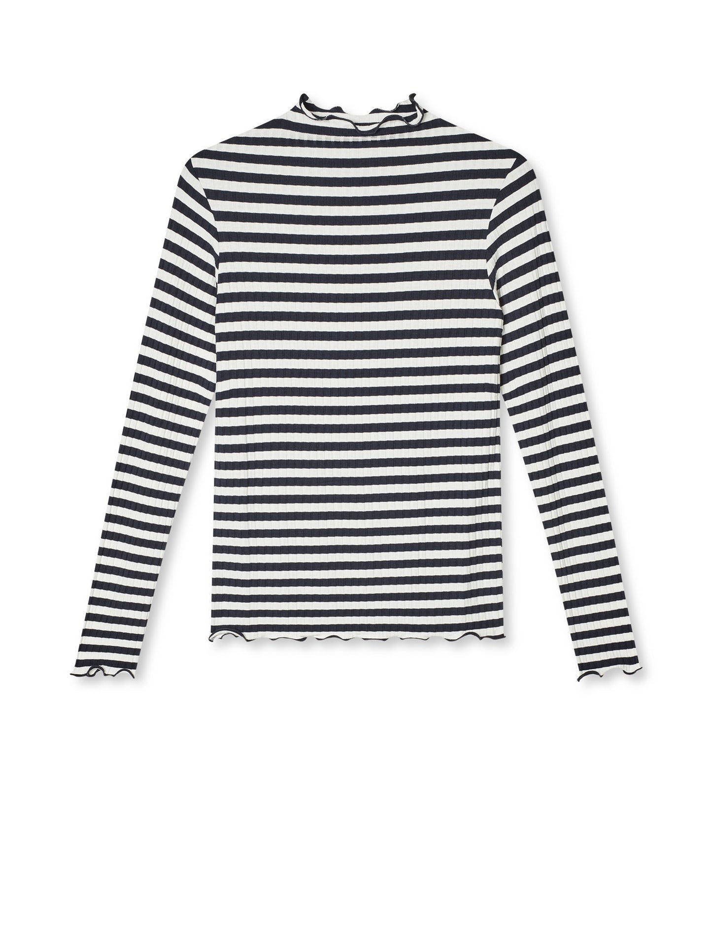 5x5 Stripe Trutte Tee LS, Vanilla Ice/Parisian Night
