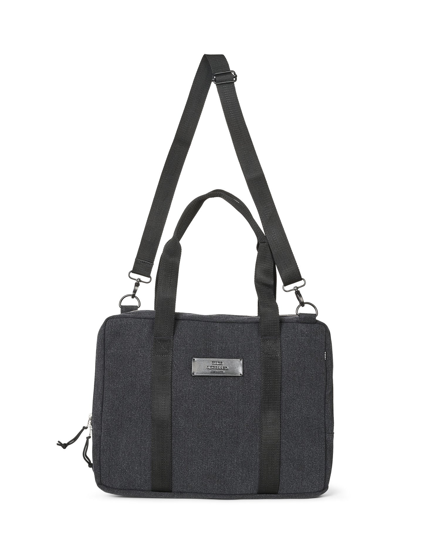 Boutique Washed Computer Bag, Washed Black