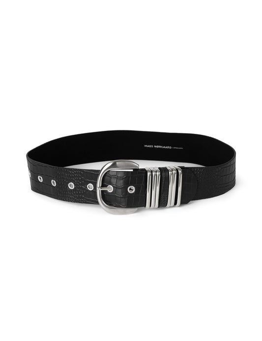 Leather Seeking Susan Belt, Black