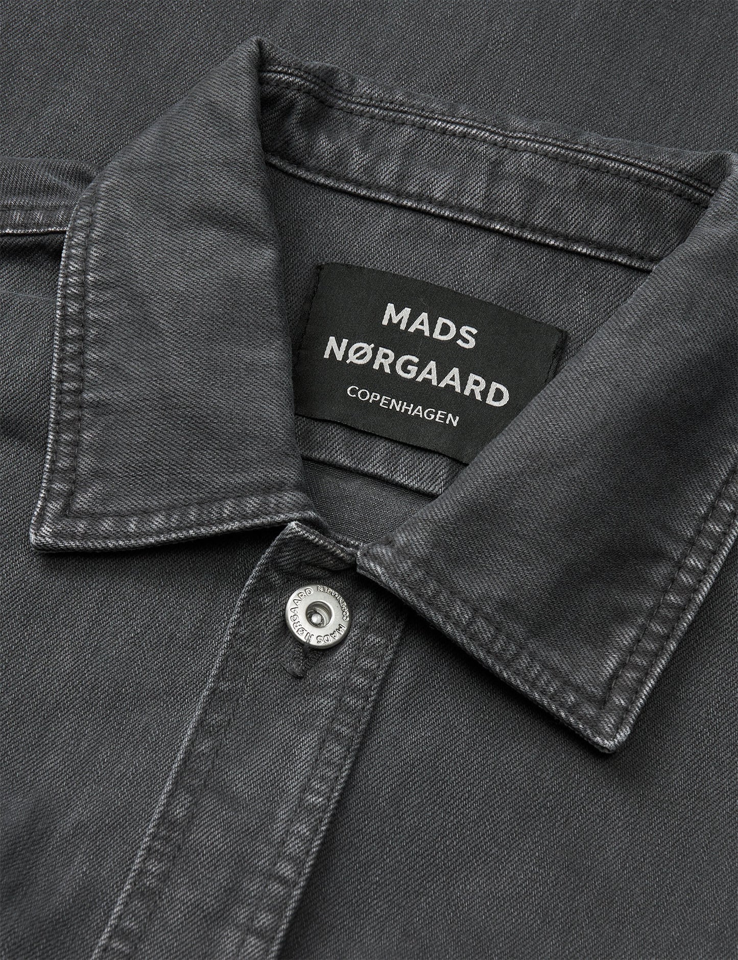 Soil Denim August Dyed Work Shirt, Asphalt