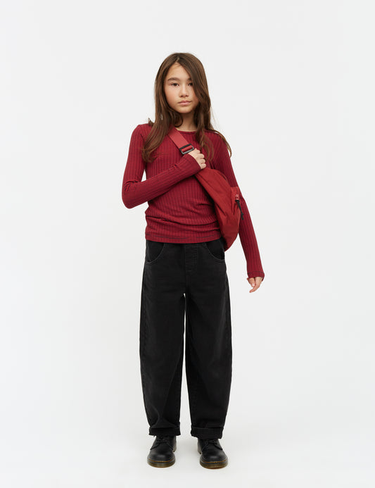 Hildred Black Penni Pants, Washed Black