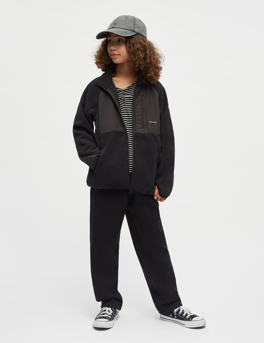 Soft Fleece Taki Jacket, Jet Black