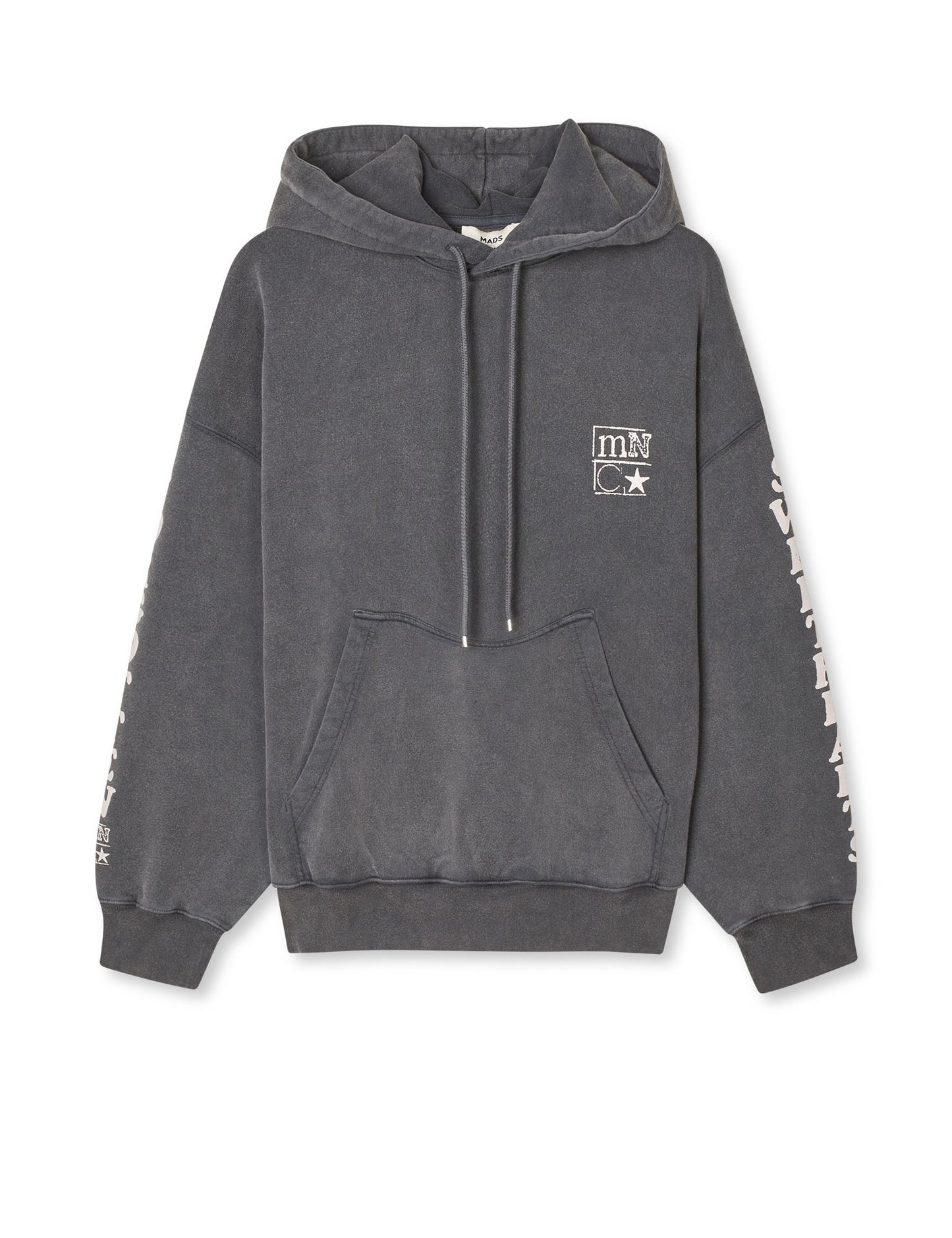 Compact Cotton Atlas Hoodie, Washed Black