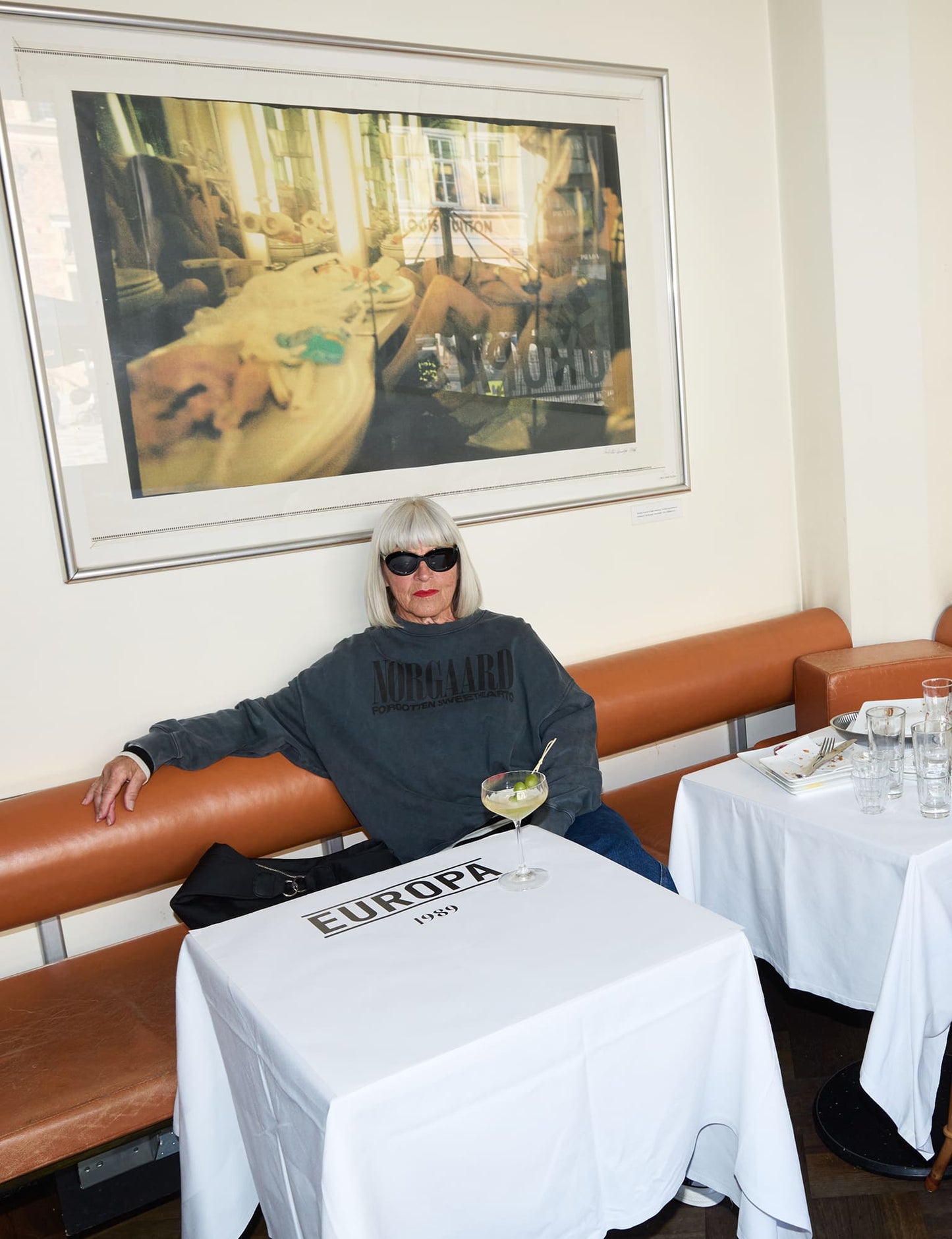 Compact Cotton Atli Sweatshirt, Washed Black