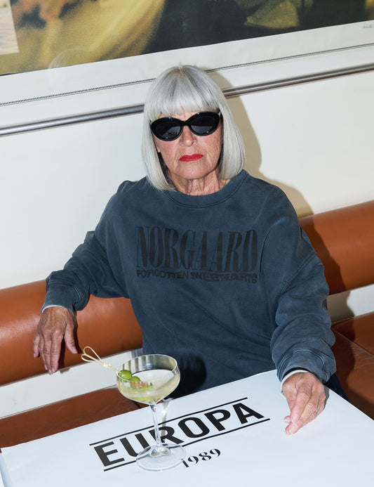 Compact Cotton Atli Sweatshirt, Washed Black