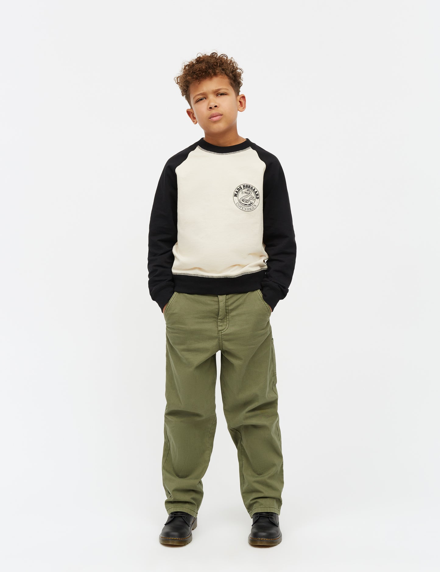 Light Terry Soliman Sweatshirt, Rainy Day/Jet Black