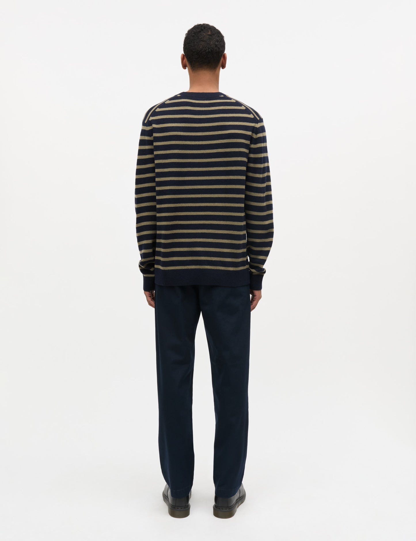Super Wool Karsten Stripe Knit, Sky Captain/Overland Trek