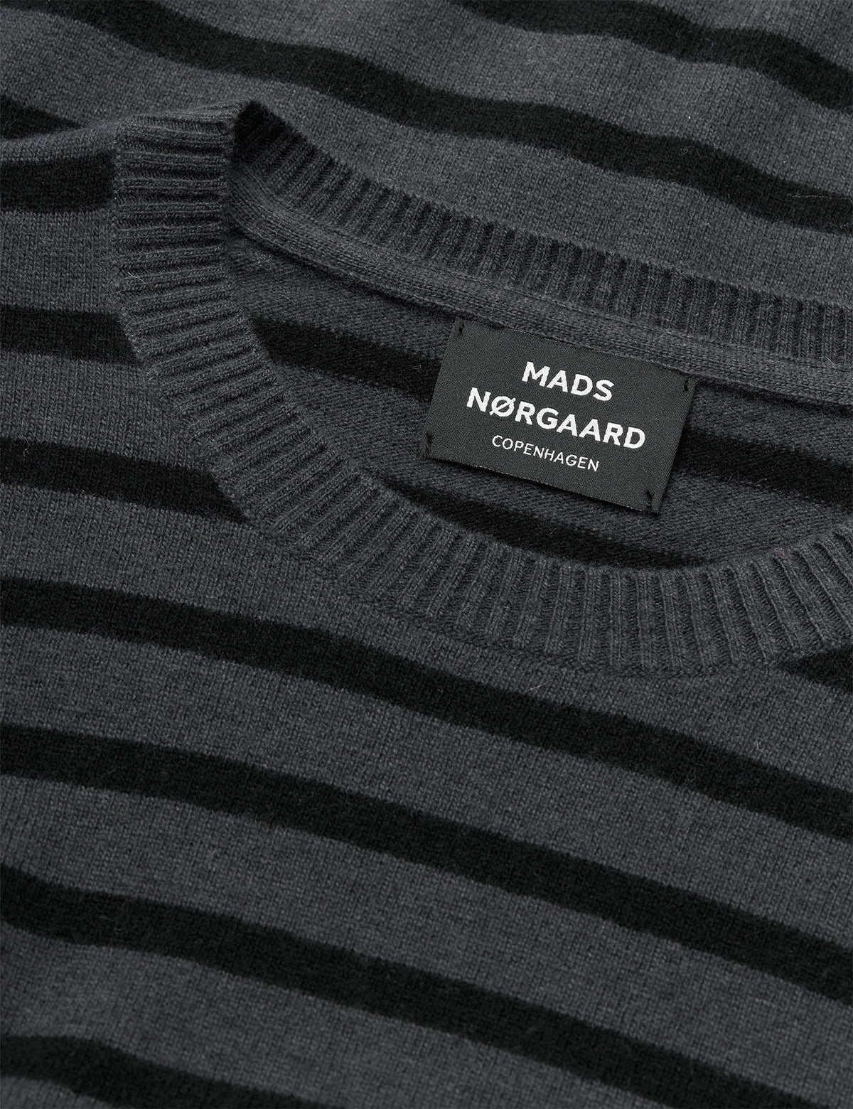 Super Wool Karsten Stripe Knit, Phantom/Black