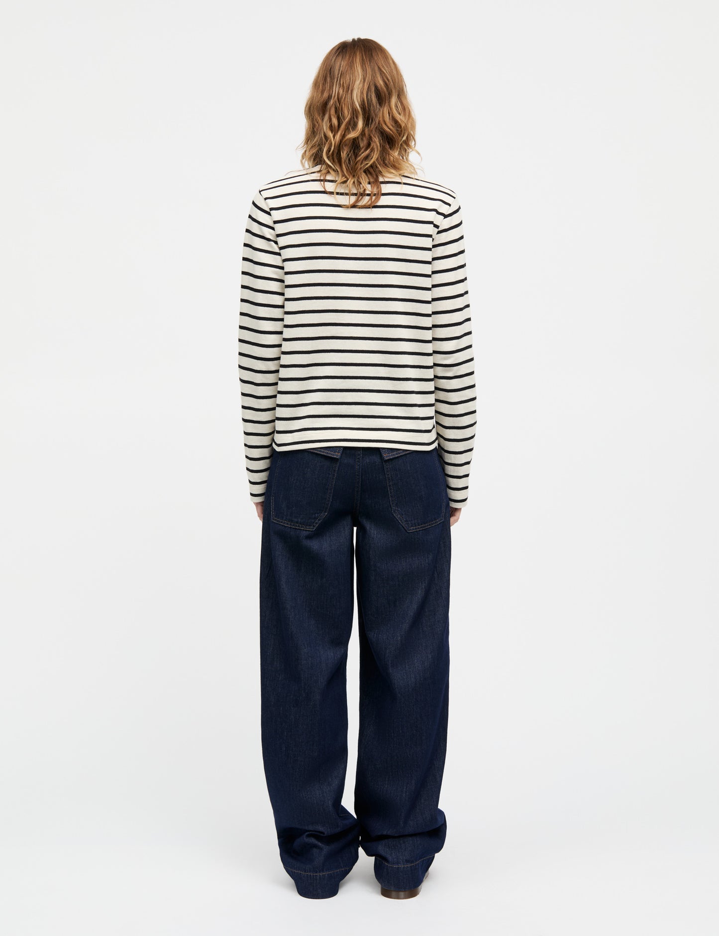 Pablo Maggie Tee LS, Vanilla Ice/Black