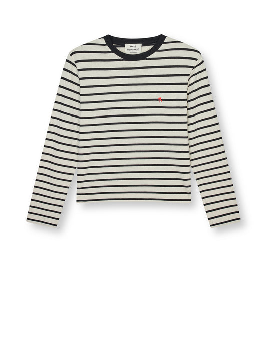 Pablo Maggie Tee LS, Vanilla Ice/Black