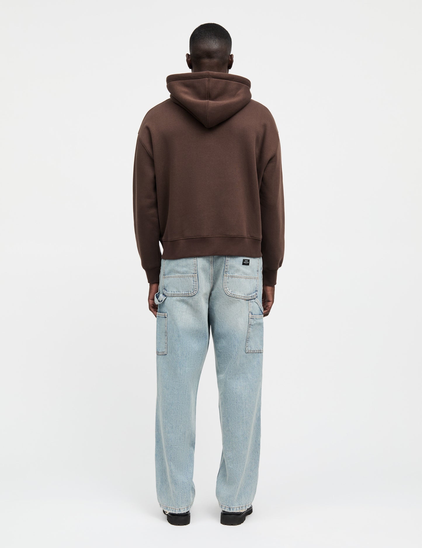 Standard Luka Hoodie Zip Sweat, Demitasse