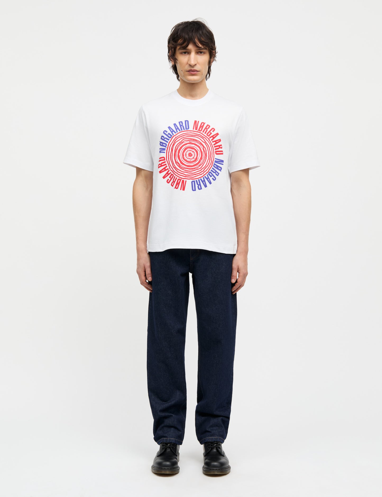 Cotton Jersey Spiral Frode Tee, White