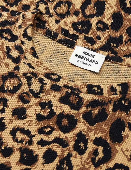 2x2 Cotton AOP Talino Tee L/S, Leopard AOP/Black