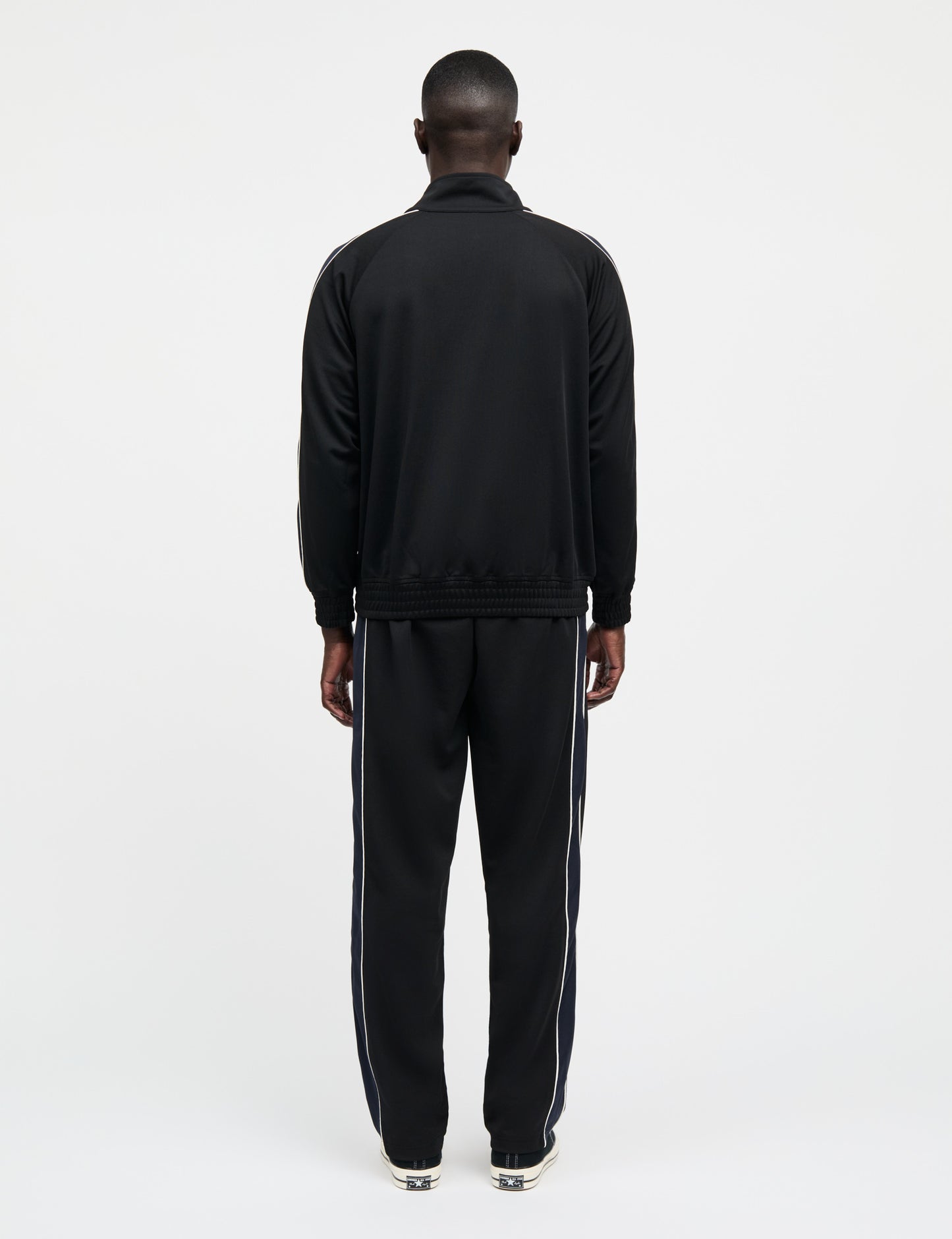 Pique Sport Track Pants, Black