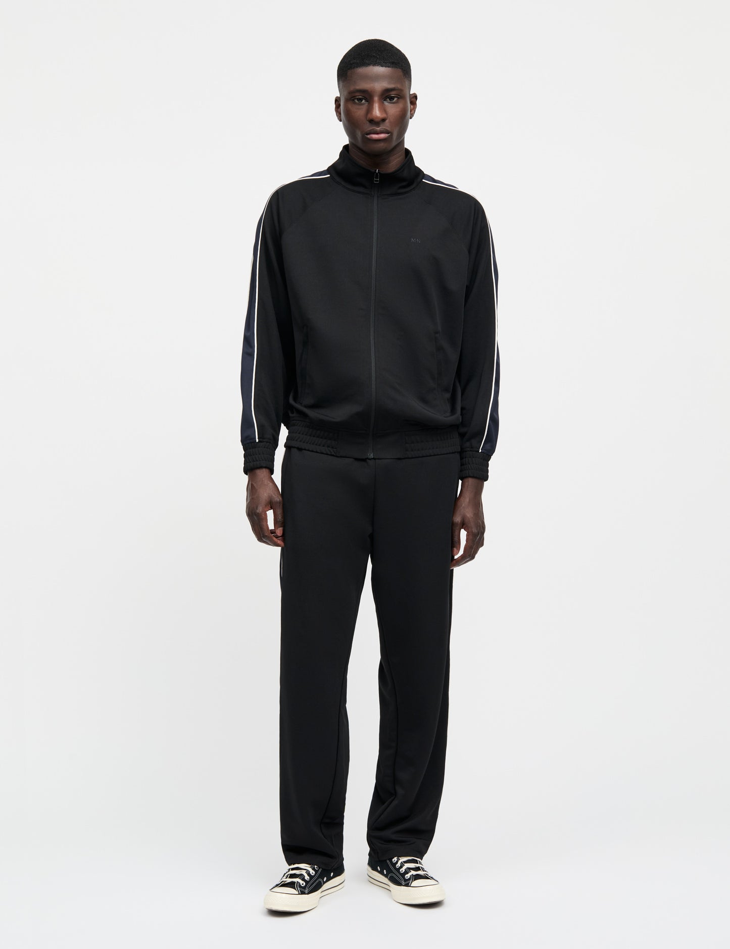 Pique Sport Track Pants, Black