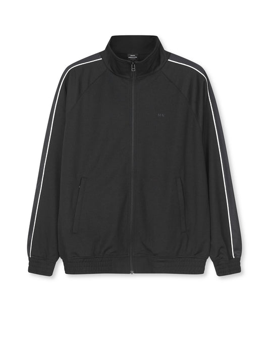Pique Sport Track Top, Black