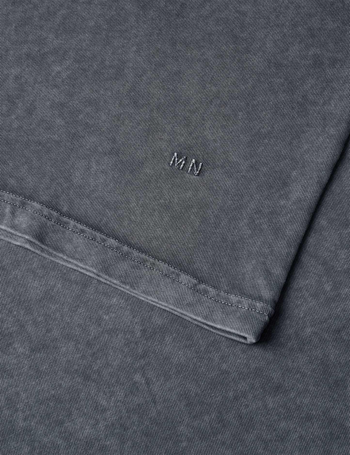 Combed Jersey Dye Thorbjørn Tee, Asphalt