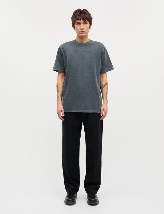 Combed Jersey Dye Thorbjørn Tee, Asphalt