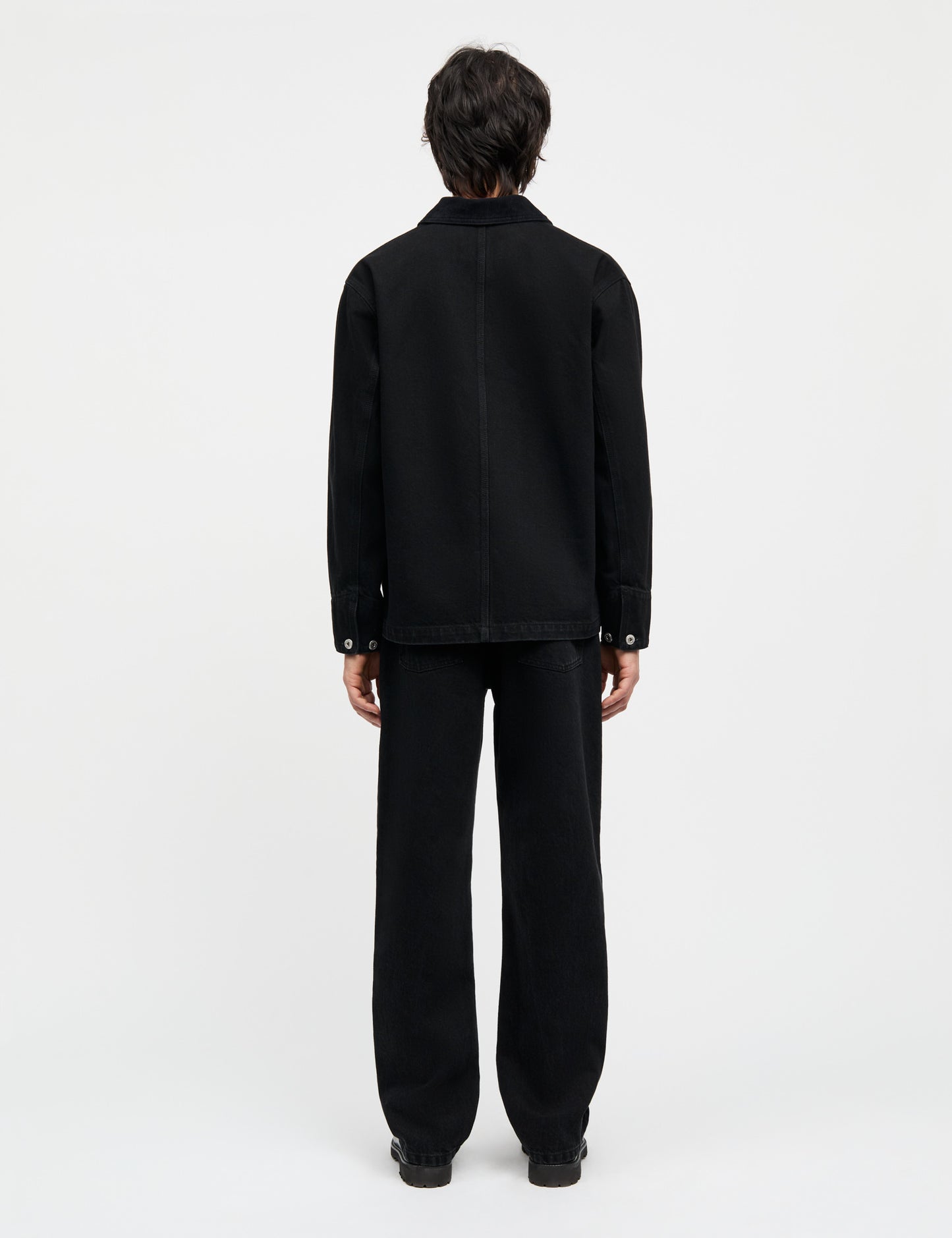 Arizona Black Black Chore Jacket, Black Rinse Wash