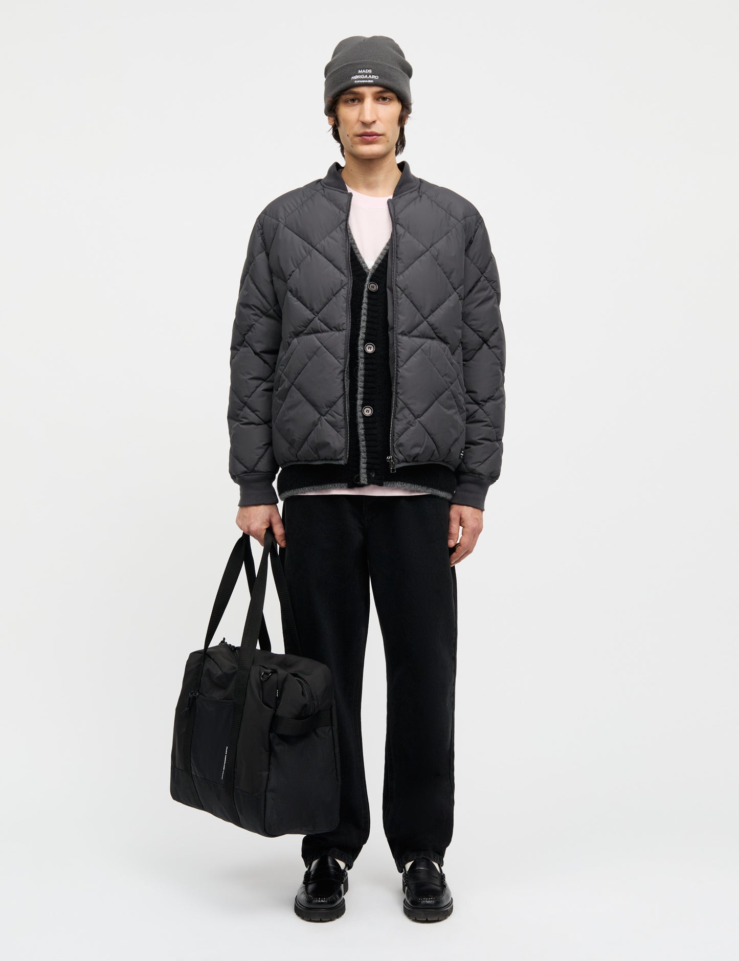 Isak Ambas Logo Beanie, Asphalt