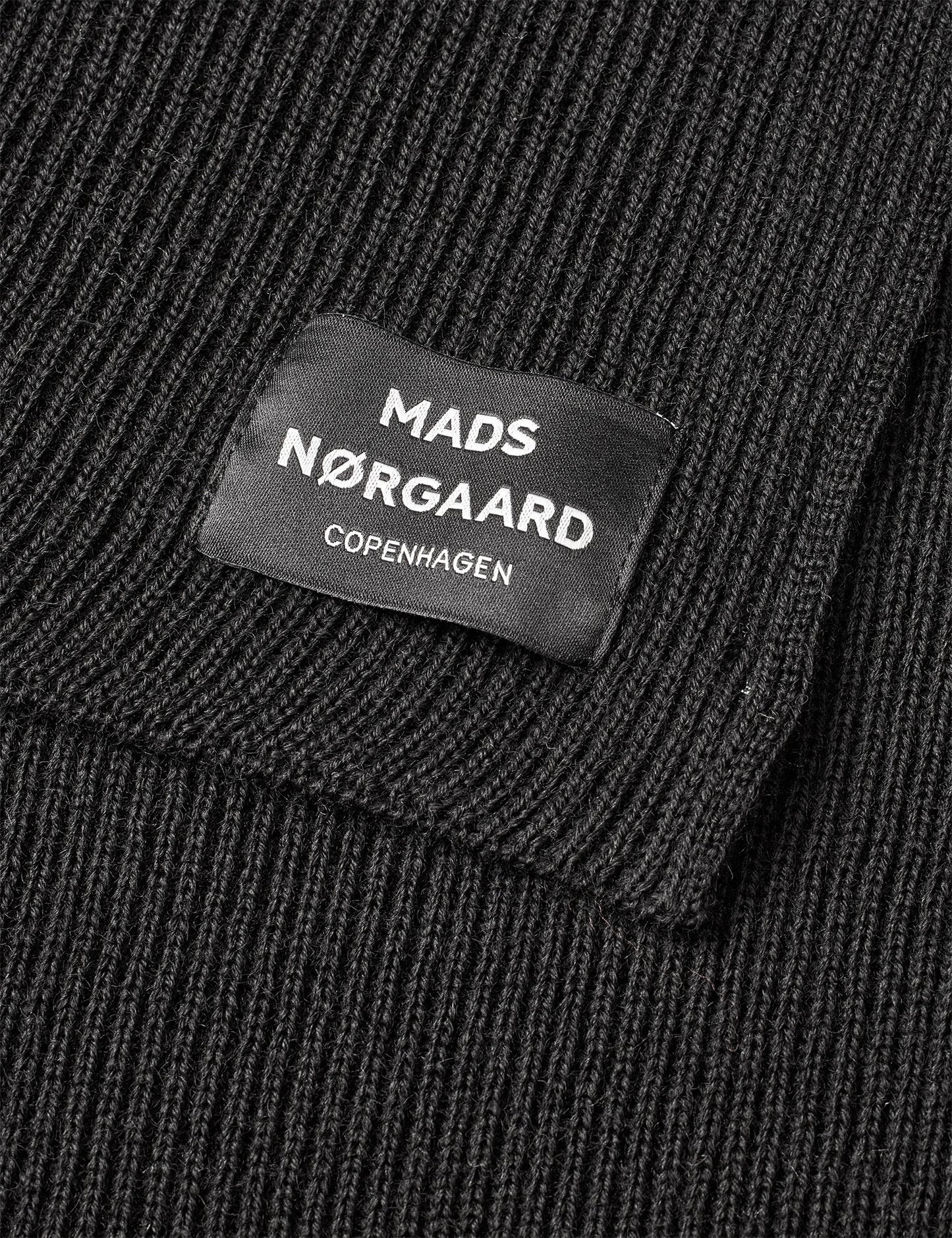 Wool Arne Scarf, Black