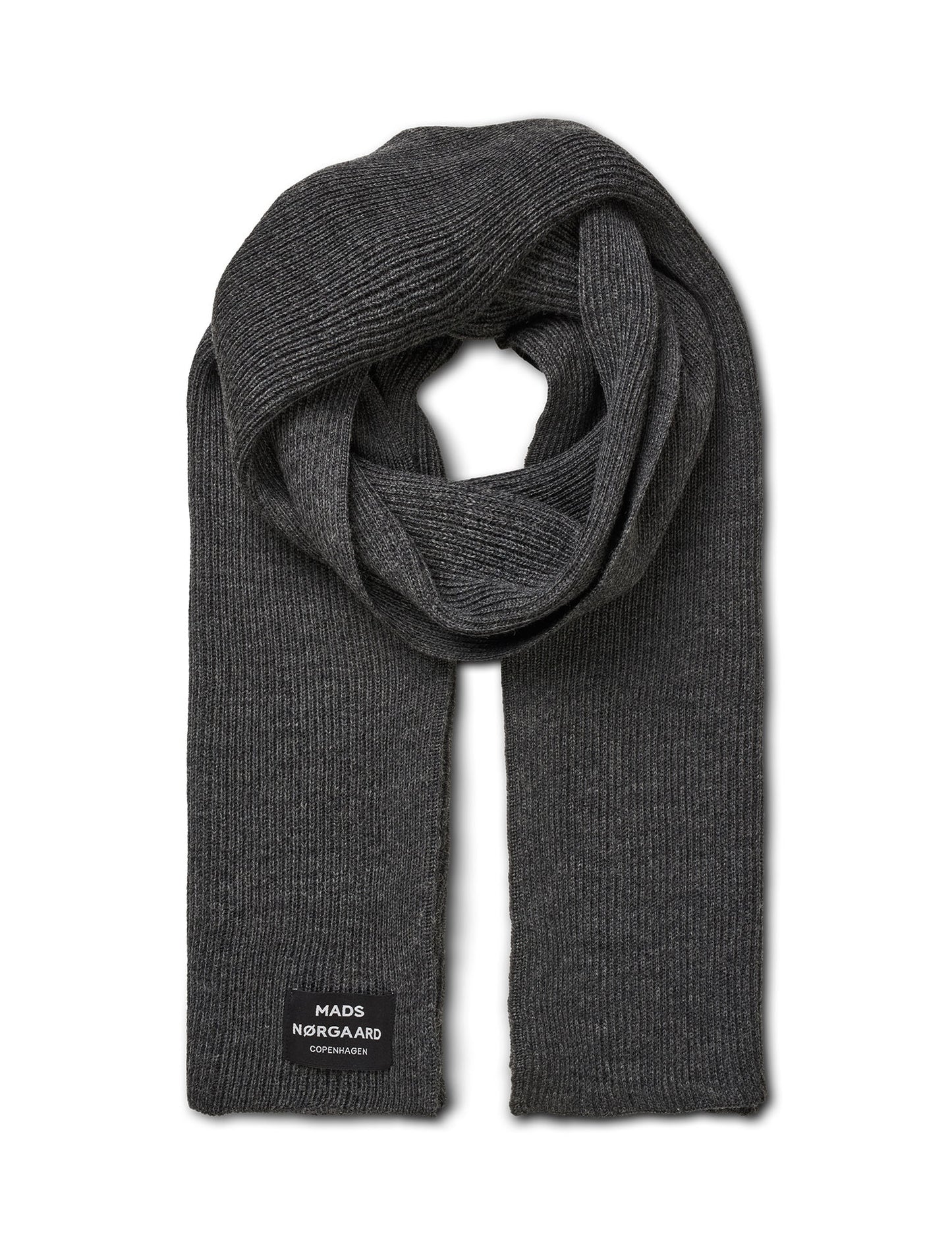 Wool Arne Scarf, Charcoal Melange