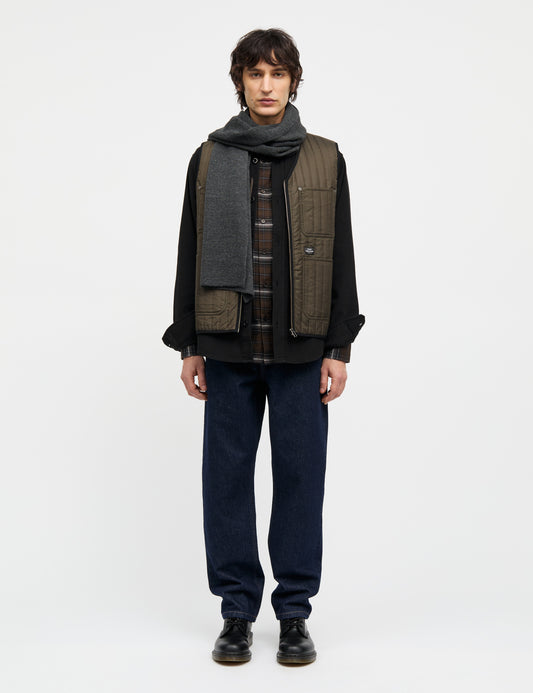 Wool Arne Scarf, Charcoal Melange