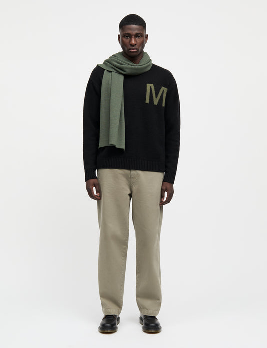 Wool Arne Scarf, Four Leaf Clover