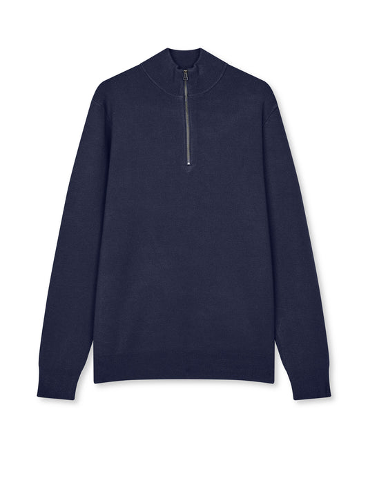 Urban Chase Half Zip Knit, Sky Captain
