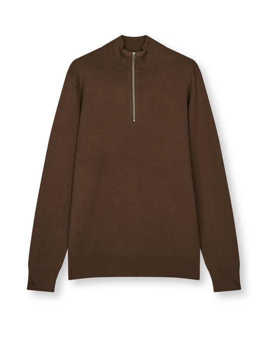 Urban Chase Half Zip Knit, Demitasse