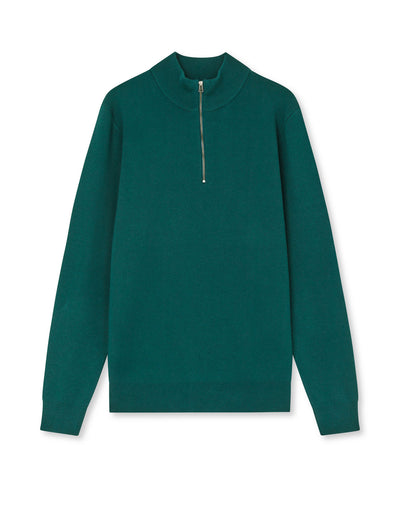 Urban Chase Half Zip Knit, Dark Sea