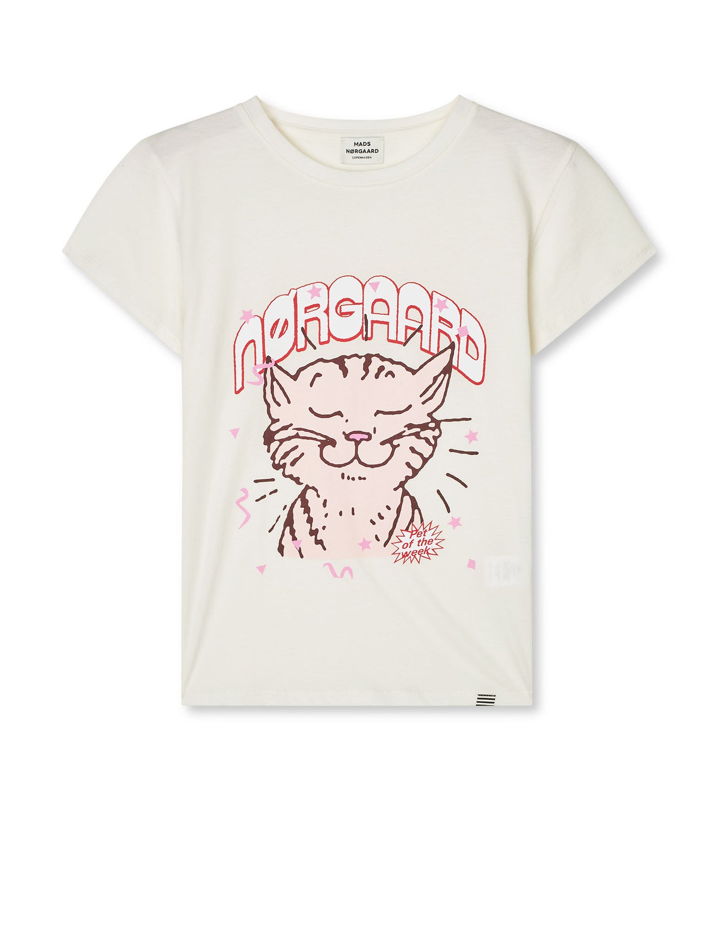 Single Cotton Tuvina Print Tee, Vanilla Ice