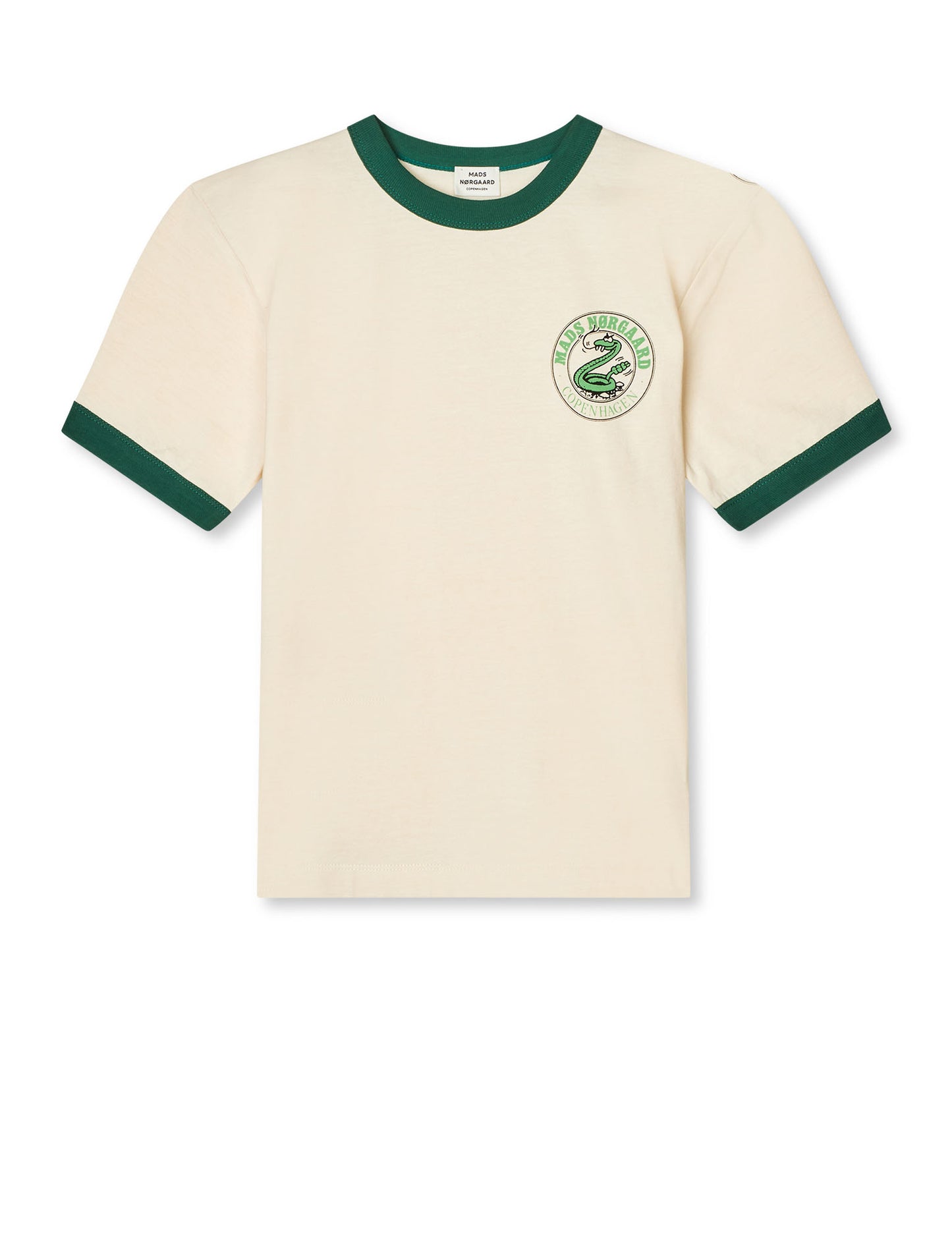 Dry Single Teddy Tee, Vanilla Ice/Verdant Green