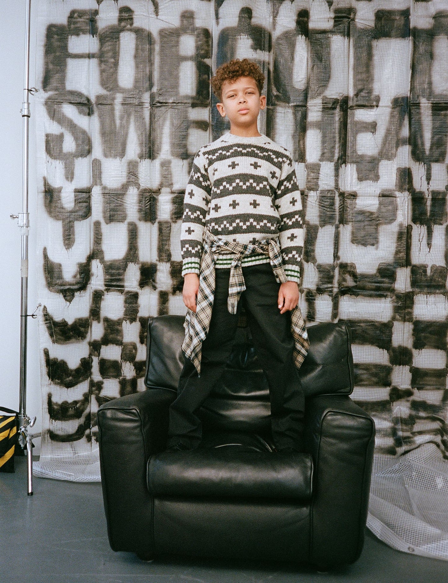 Crash Keldino Reykavik Sweater, Nature Melange/ Charcoal Melan