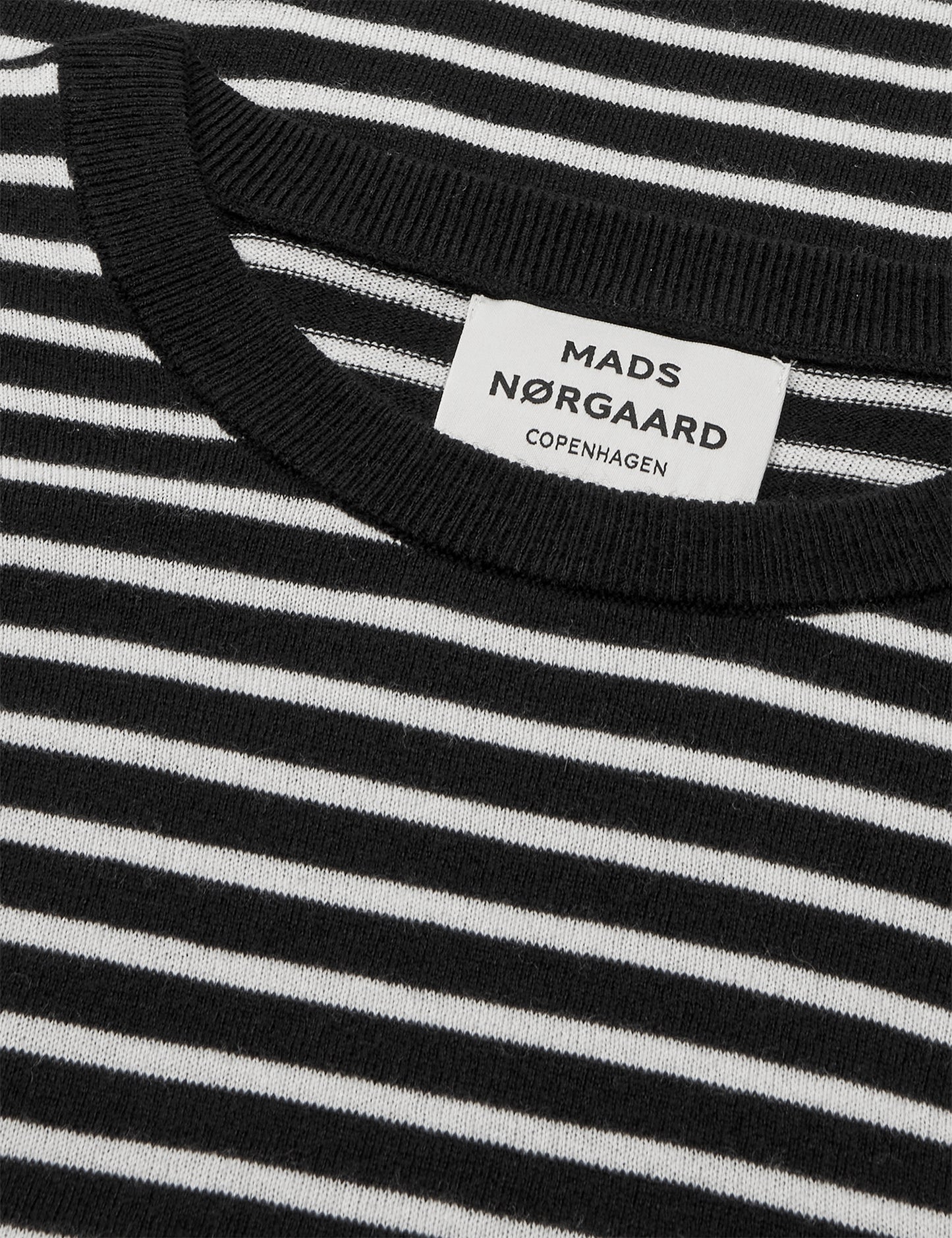 Fine Merino Ivy Knit, Black/Vanilla Ice