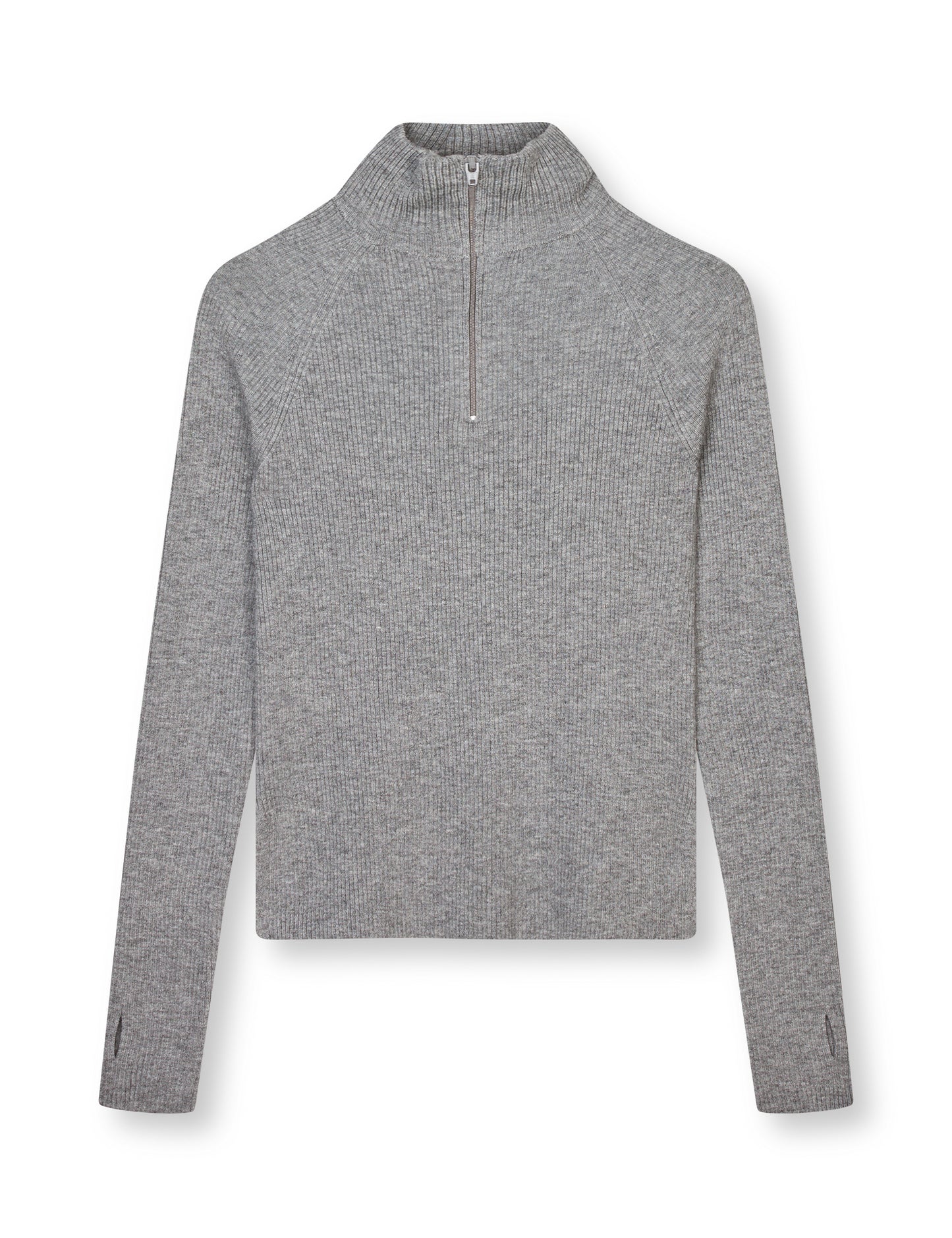 Fine Merino Ida Knit, Grey Melange