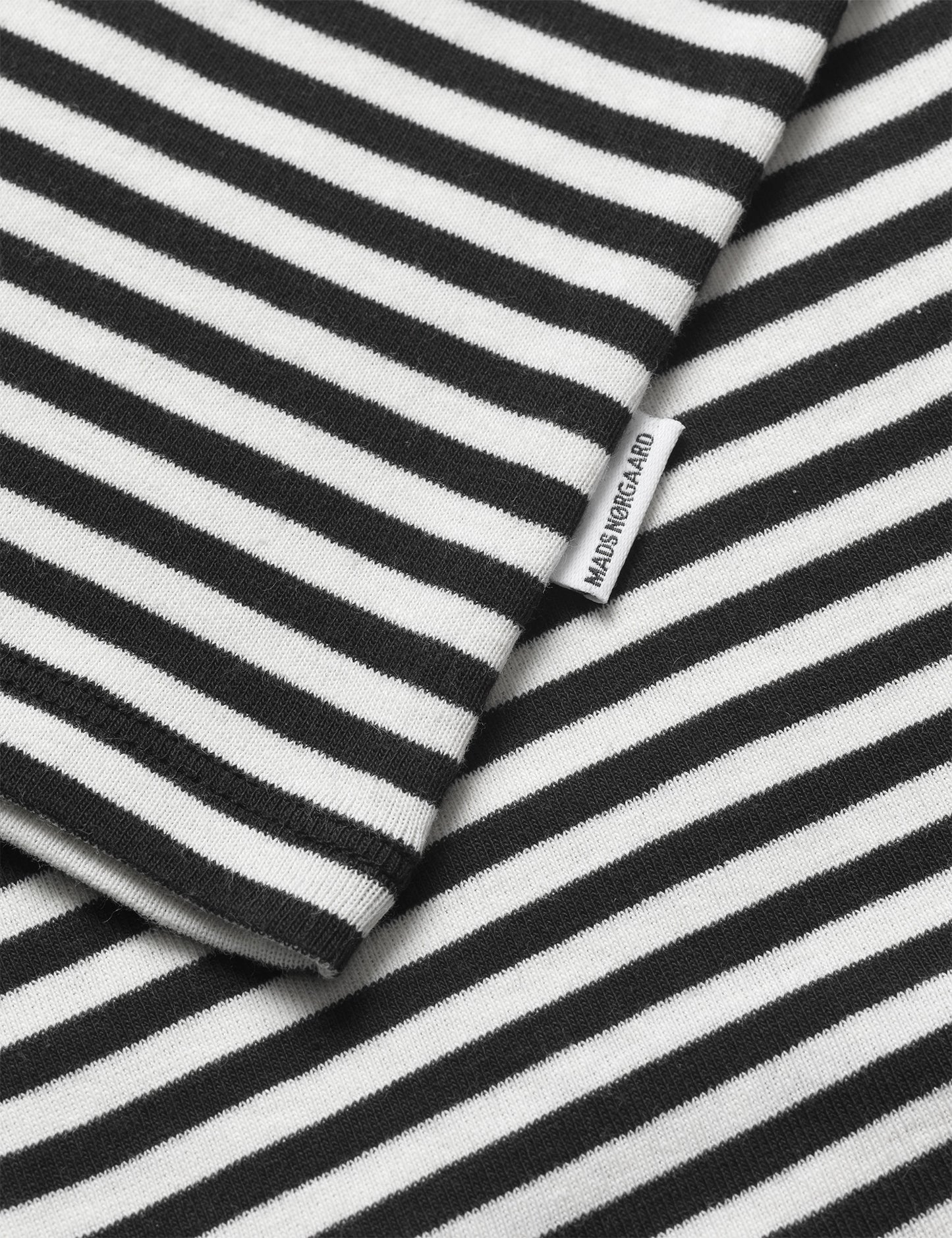 Soft Duo Striped Tobinino Tee LS, Black/Vanilla Ice