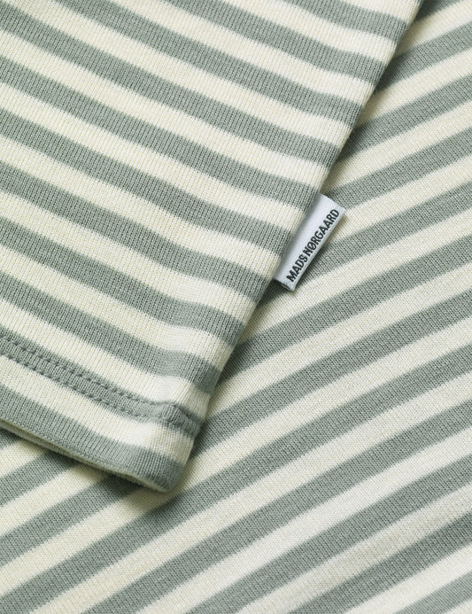 Soft Duo Striped Tobinino Tee LS, Slate Gray/Vanilla Ice
